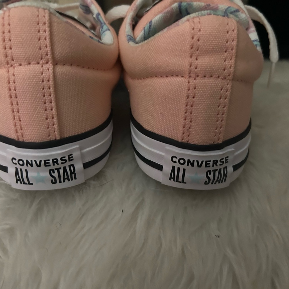 Converse Chuck Taylor All Star Red and Baby Pink Sneakers - Picture 7 of 10